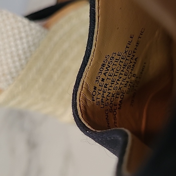 J. Crew Black Jute Closed Toe Wedges Espadrilles Sandals Sz 8 Boho Classic Chic - Picture 8 of 13